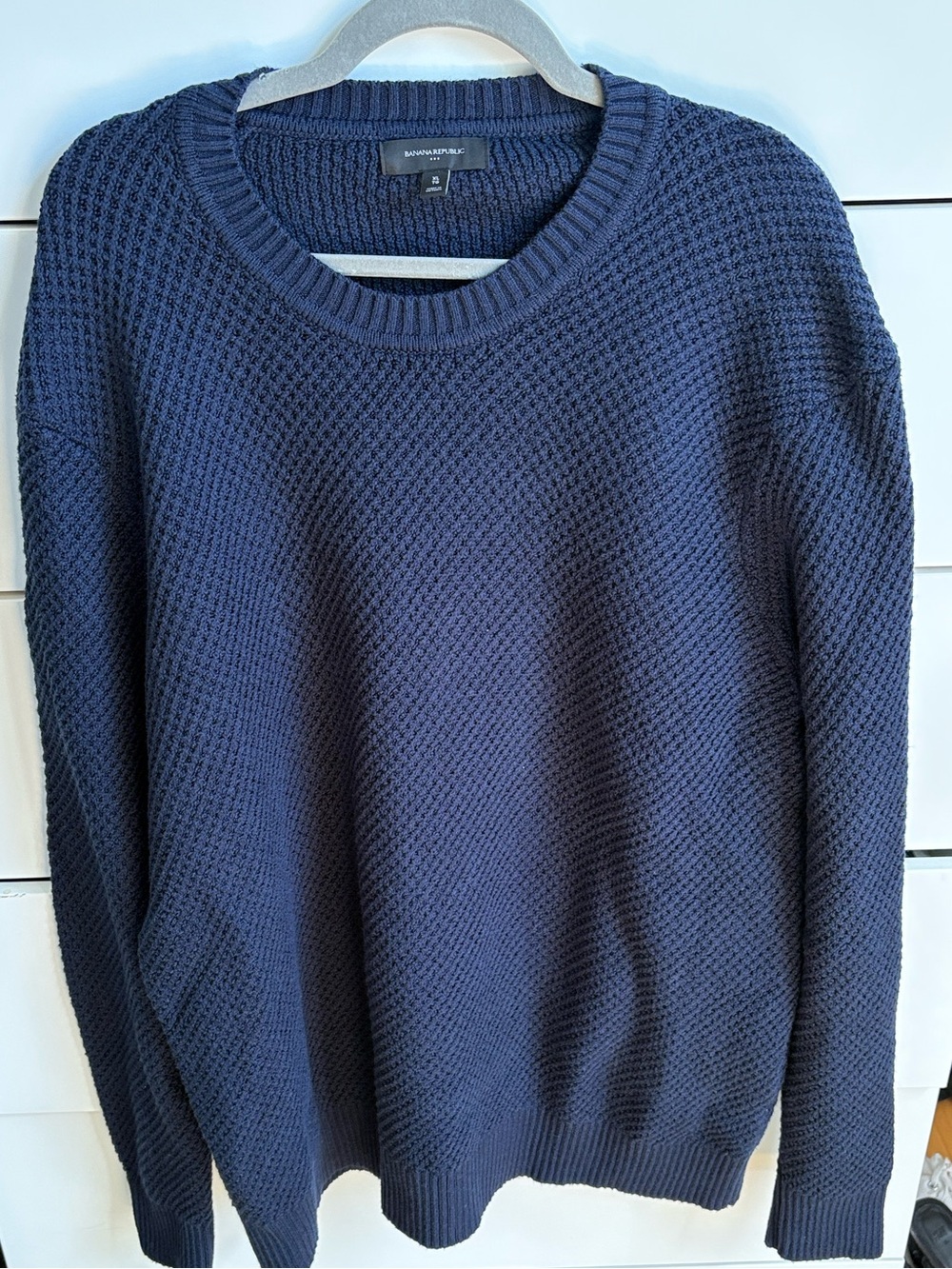Banana Republic Men's Classic Navy Crewneck Sweater